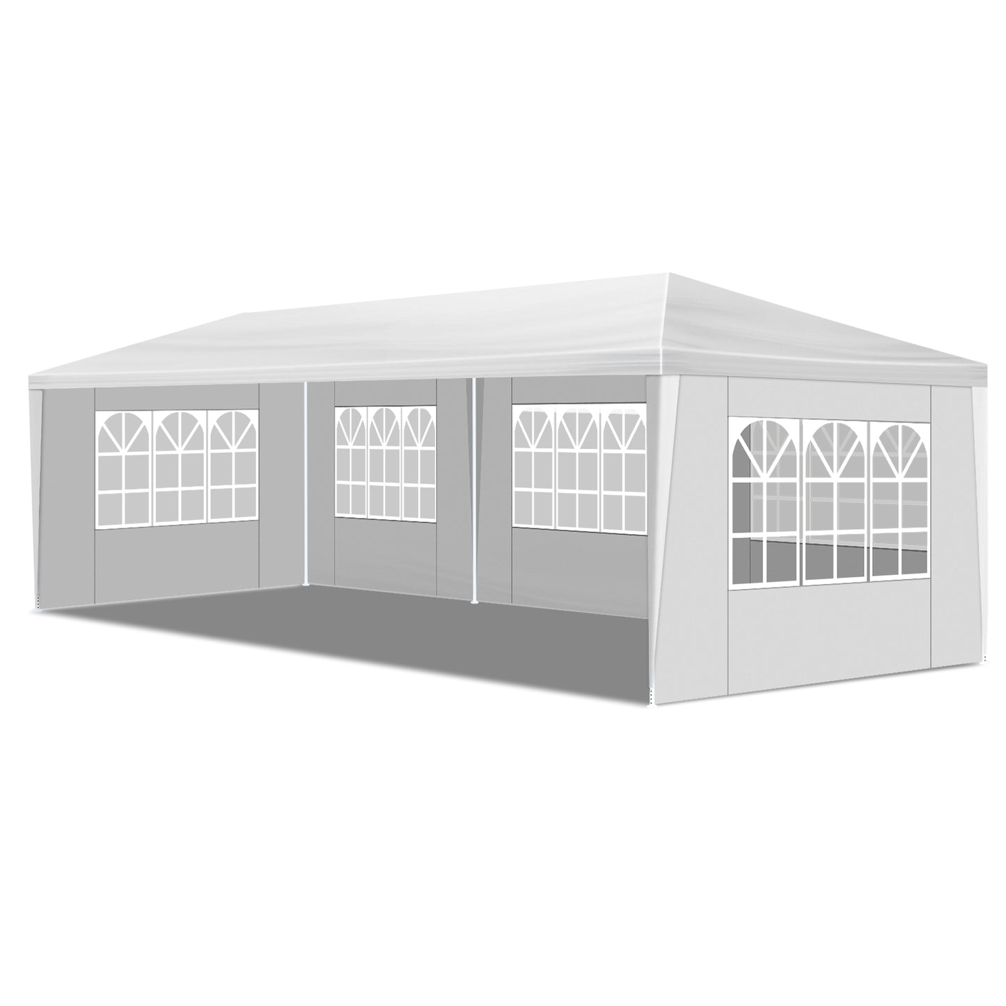 3*9m 5-Sided Iron PE Cloth Spiral Pipe Pergola